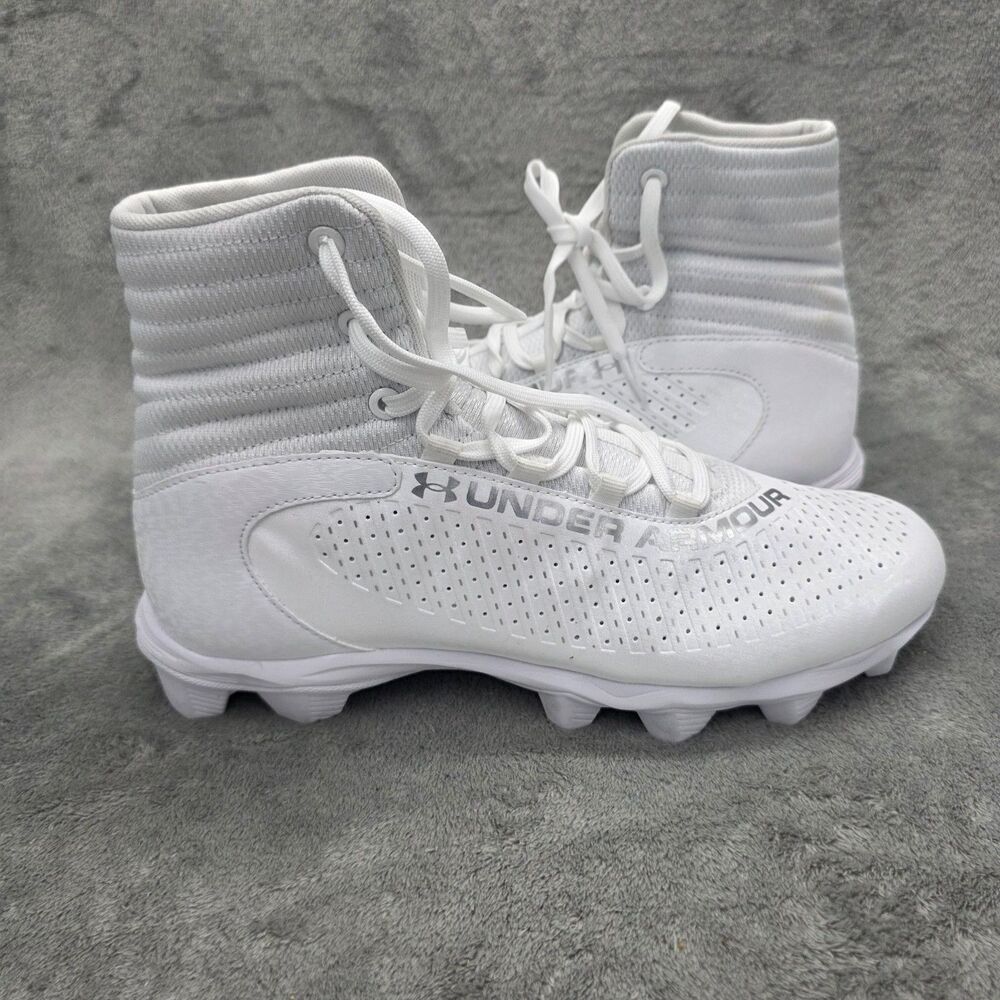 Under Armour UA Highlight White Athletic Football Cleats Size 9 3027300